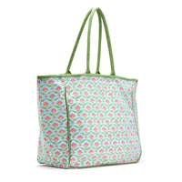 Floral Block Tote Bag
