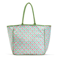 Floral Block Tote Bag
