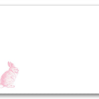 Cottontail Pink Bunny Flat Note Card