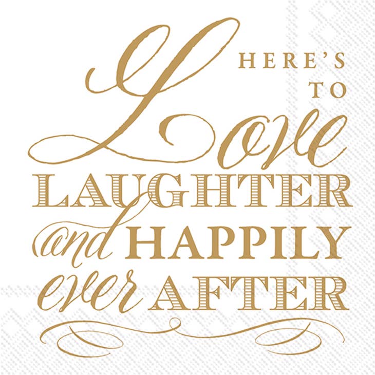 Love & Laughter Wedding Paper Napkins