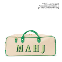 "Margo" Natural Mahjong Tote
