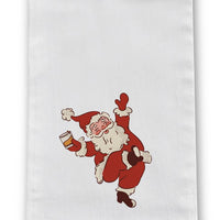Bourbon Santa Tea Towel