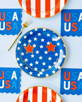 USA Scallop Paper Cocktail Napkin
