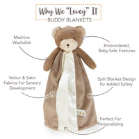 SIMPLE Cubby Bear Buddy Blanket

