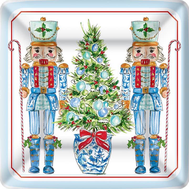 Blue Nutcrackers Paper Plate
