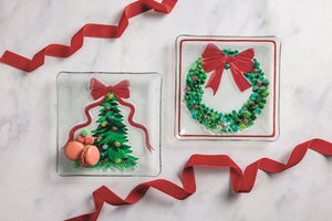 Christmas Glass Fused Plate