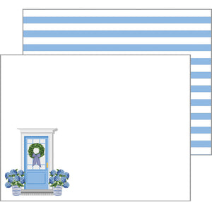 Front Door Hydrangeas Flat Notecards