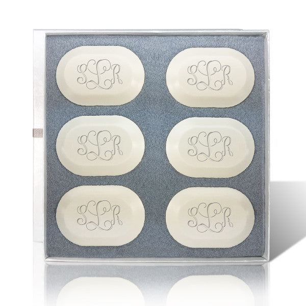 Monogrammed Soap Six Bar Set