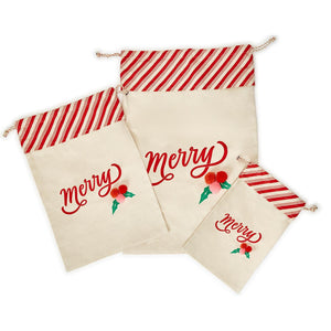 Merry and Bright Reusable Gift Bags