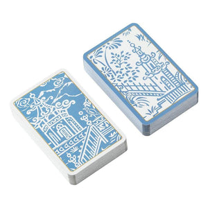 Pagoda Toile Playing Cards by Caspari