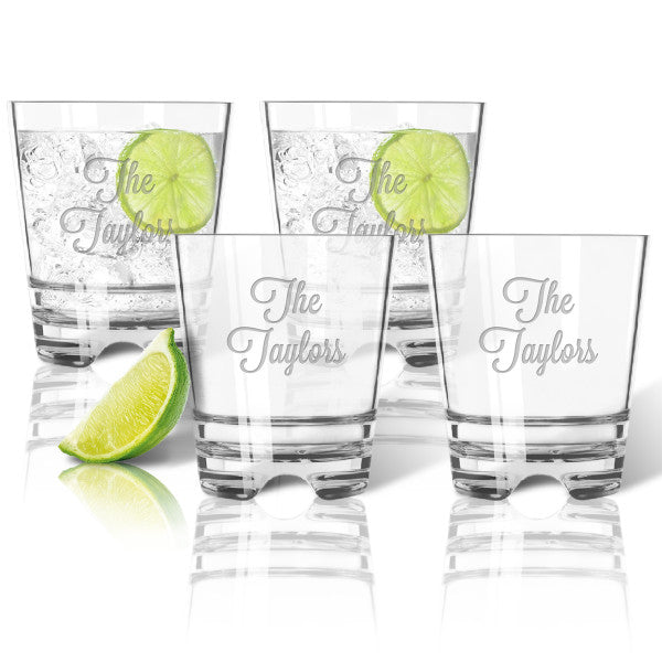 Monogrammed Tritan Double Old Fashioneds