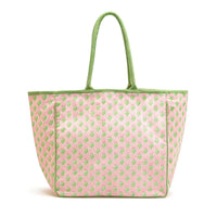 Floral Block Tote Bag
