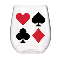 Playing Card Wine Glass Tossware