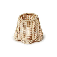 Scalloped Edge Rattan Lamp Shade