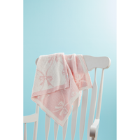 Bow Chenille Baby Blanket
