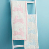 Bunny Chenille Baby Blanket
