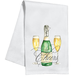 Cheers Champagne Kitchen Towel