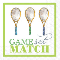 Game Set Match Paper Cocktail Napkins