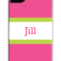 Awning Stripe Raspberry & Green Phone Case