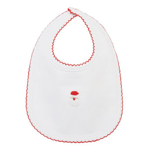 French Knot Santa Bib