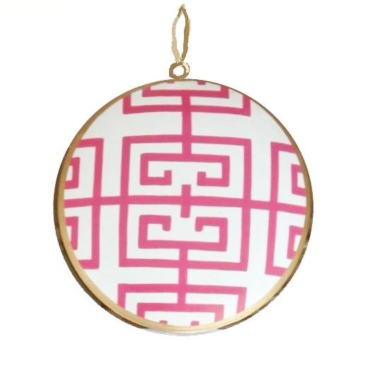 Monogrammed Dana Gibson Hand Painted Ornament