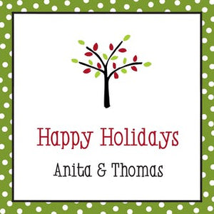 Dotted Edge Lime & Black Gift Enclosure Card or Gift Sticker