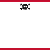 Pirate Skull Flat Notecard
