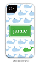 Whale Freshwater Blue Repeat Phone Case
