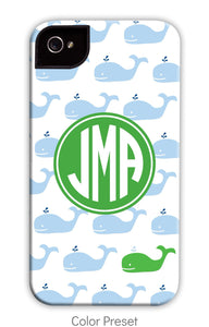 Whale Freshwater Blue Repeat Phone Case