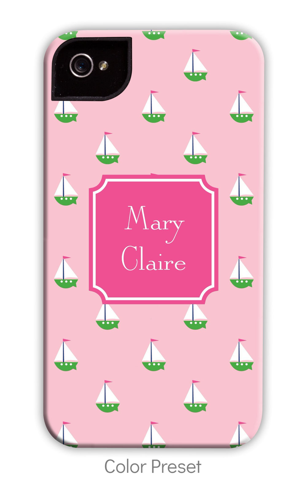 Sailboat Pink Repeat Phone Case