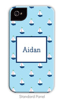 Sailboat Blue Repeat Phone Case
