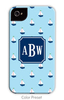 Sailboat Blue Repeat Phone Case
