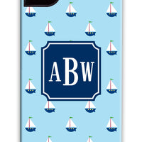 Sailboat Blue Repeat Phone Case