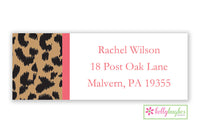Leopard Modern Address Labels
