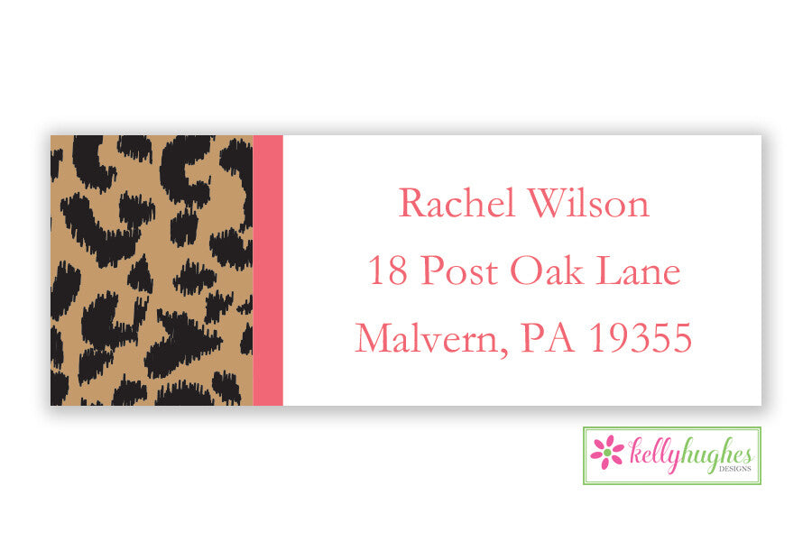 Leopard Modern Address Labels