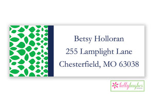 Green Reptile Modern Address Labels