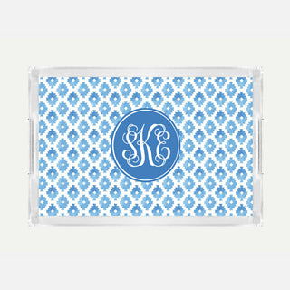 Monogrammed Aztec Lucite Serving Tray