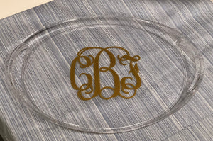 Oval Acrylic Tray with Handles
