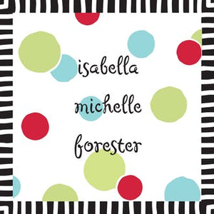 Cool Dots White Gift Enclosure Card or Gift Sticker