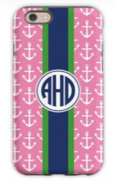 Anchor Ribbon in Pink Phone Case