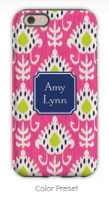 Mia Ikat Raspberry Phone Case