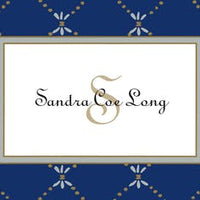 Fleur De Lis Silver & Gold on Navy Gift Enclosure Card