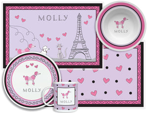 Poodles in Paris Kid's Tabletop Set