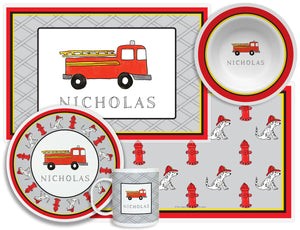 Firetruck Kid's Tabletop Set