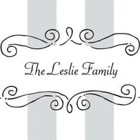 Curly Border Silver Gift Enclosure Card or Gift Sticker