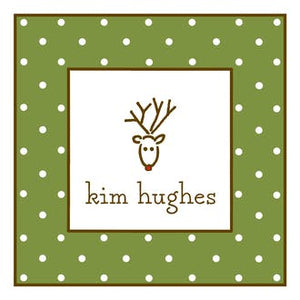 Sweet Dots Green Gift Enclosure Card or Gift Sticker