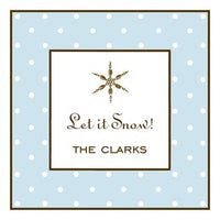 Sweet Dots Blue Gift Enclosure Card or Gift Sticker