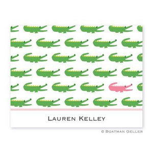 Alligator Repeat Folded Notes (2 Colors)