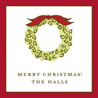 Classic Edge Red & Chocolate Gift Enclosure Card or Gift Sticker