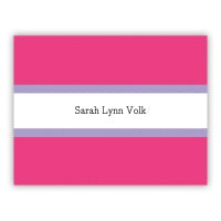 Middle Stripe Folded Notes (4 Colors)